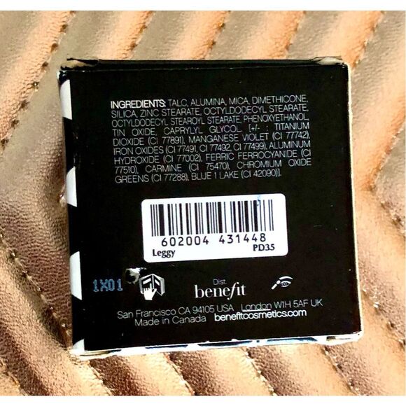 BENEFIT - NWT - Velvet Eyeshadow in "Leggy" Full Size/Pale Pink/Bit of Metallic - Picture 5 of 14